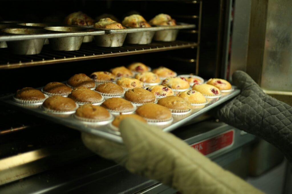 Bakery-Style berry muffins