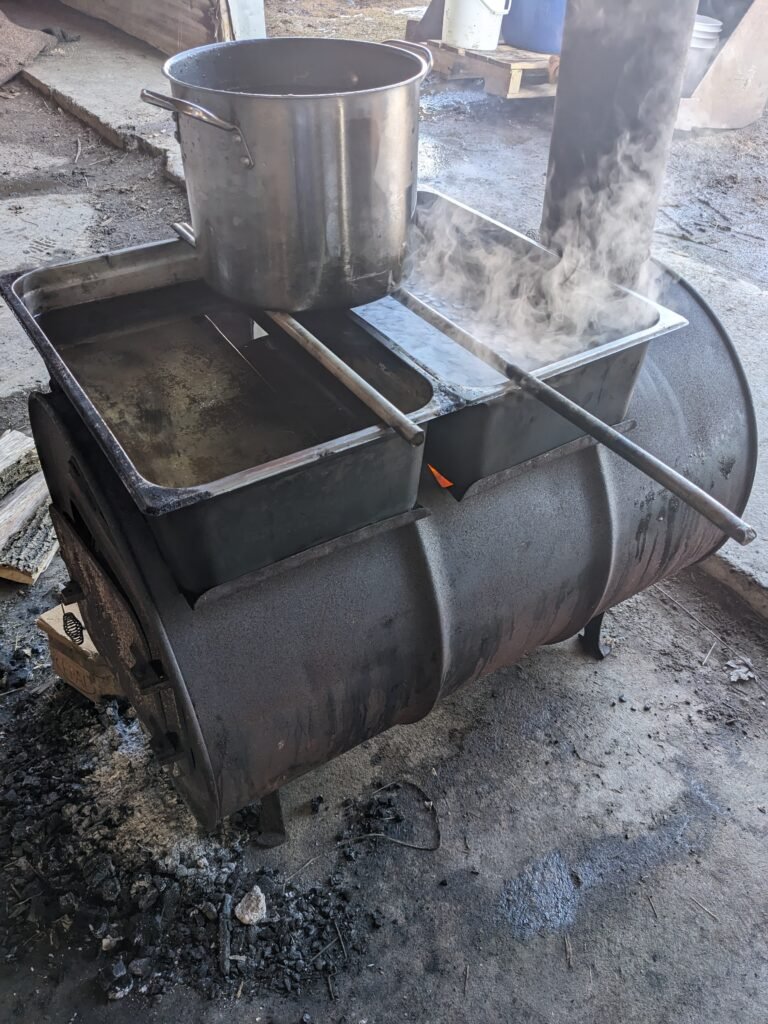 Making maple syrup at home