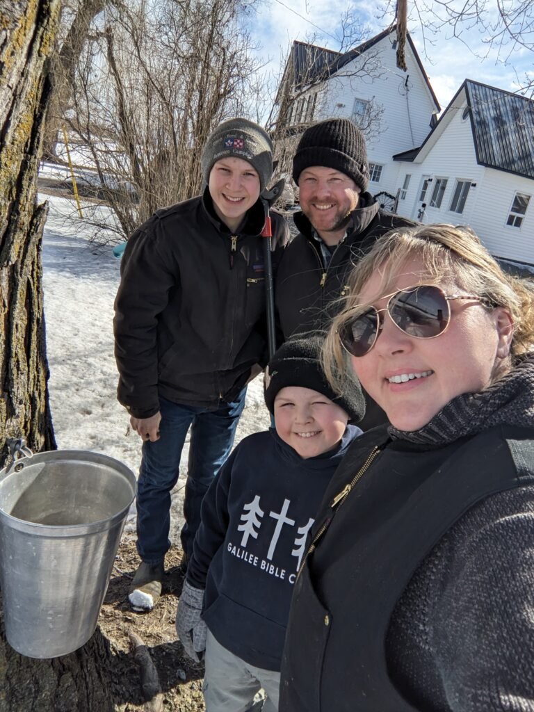 Making maple syrup at home